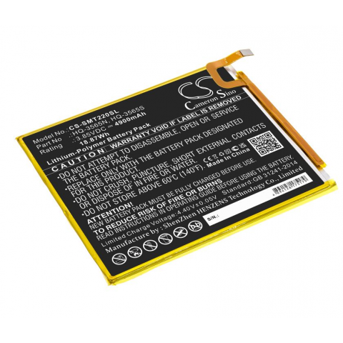 Akumuliatorius planšetiniam kompiuteriui Samsung SM-T220 / T225 Tab A7 Lite 3.85V 4900mAh